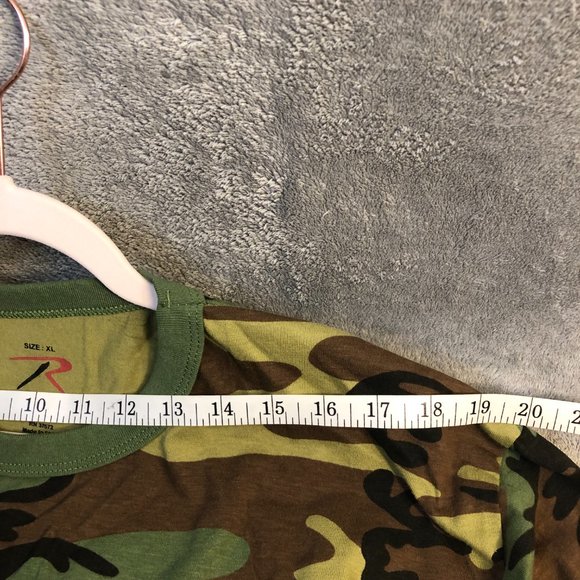 Men's XL Rothco Heavyweight Short Sleeve Military Camo T-Shirt - Picture 8 of 9